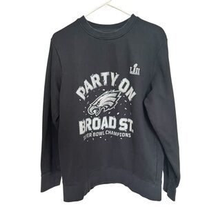 Pro Line Fanatics Sweatshirt Mens L Philadelphia Eagles Super Bowl LII Champions